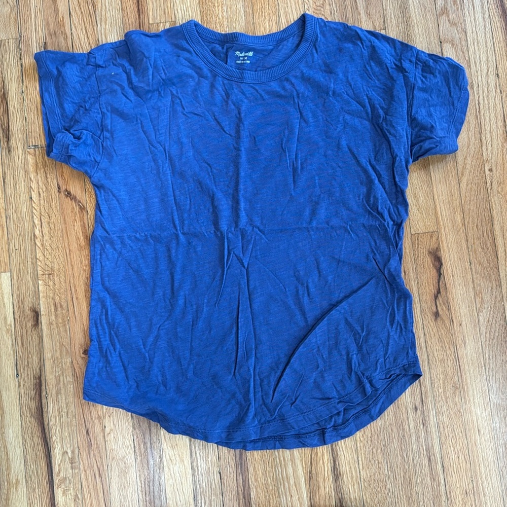 Madewell blue t shirt size medium